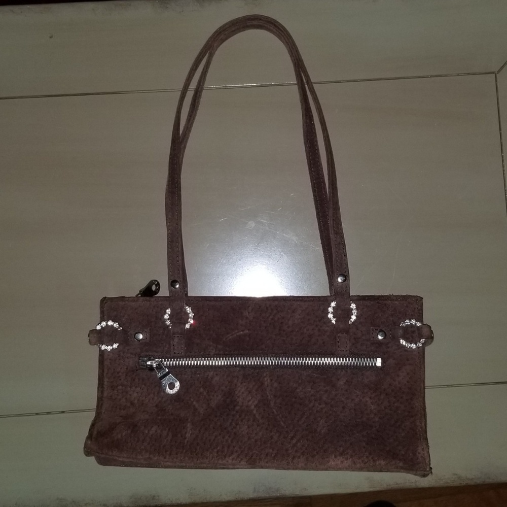 Wilsons Leather 'Maxima' Suede Bag